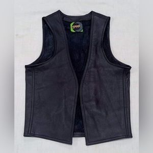 LeatherLust black cowhide thick leather size L